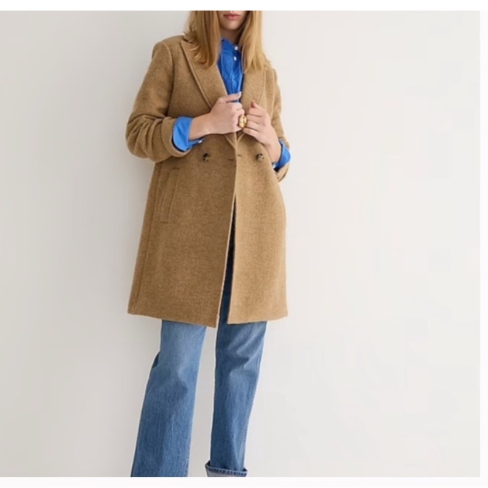 JCrew Daphne Topcoat in Italian Boiled Wool - Size 4